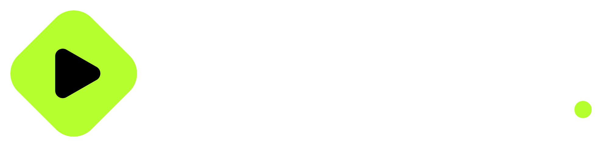 High-resolution Tosheo wordmark in lime and white